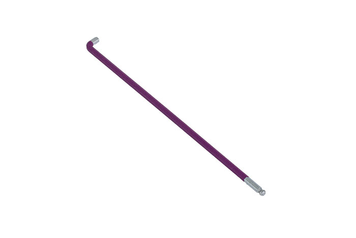 BATO Stiftnøgle stubby farvet Lilla. 2,5 x 112mm.
