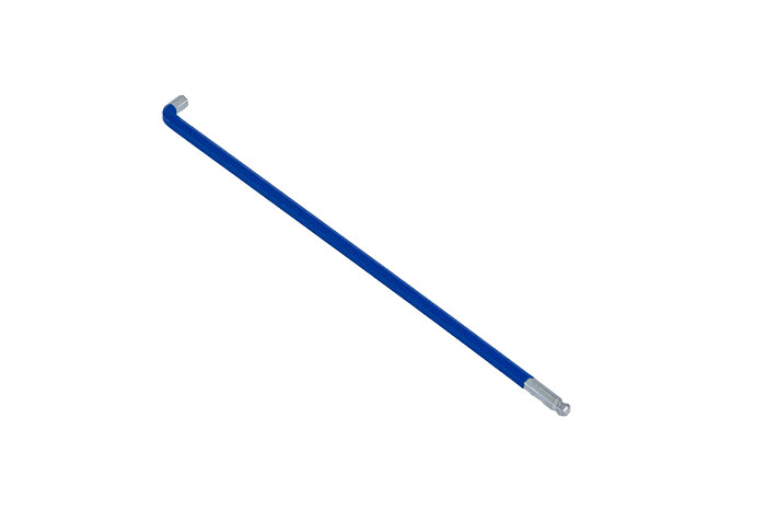 BATO Stiftnøgle stubby farvet Blå. 3 x 126mm.