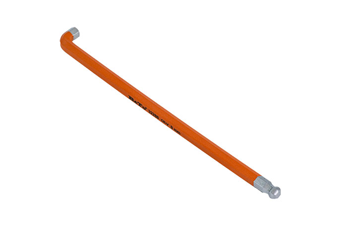 BATO Stiftnøgle stubby farvet Orange. 8 x 200mm.