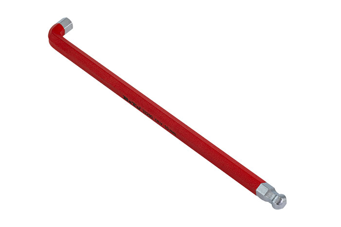 BATO Stiftnøgle stubby farvet Rød. 10 x 224mm.