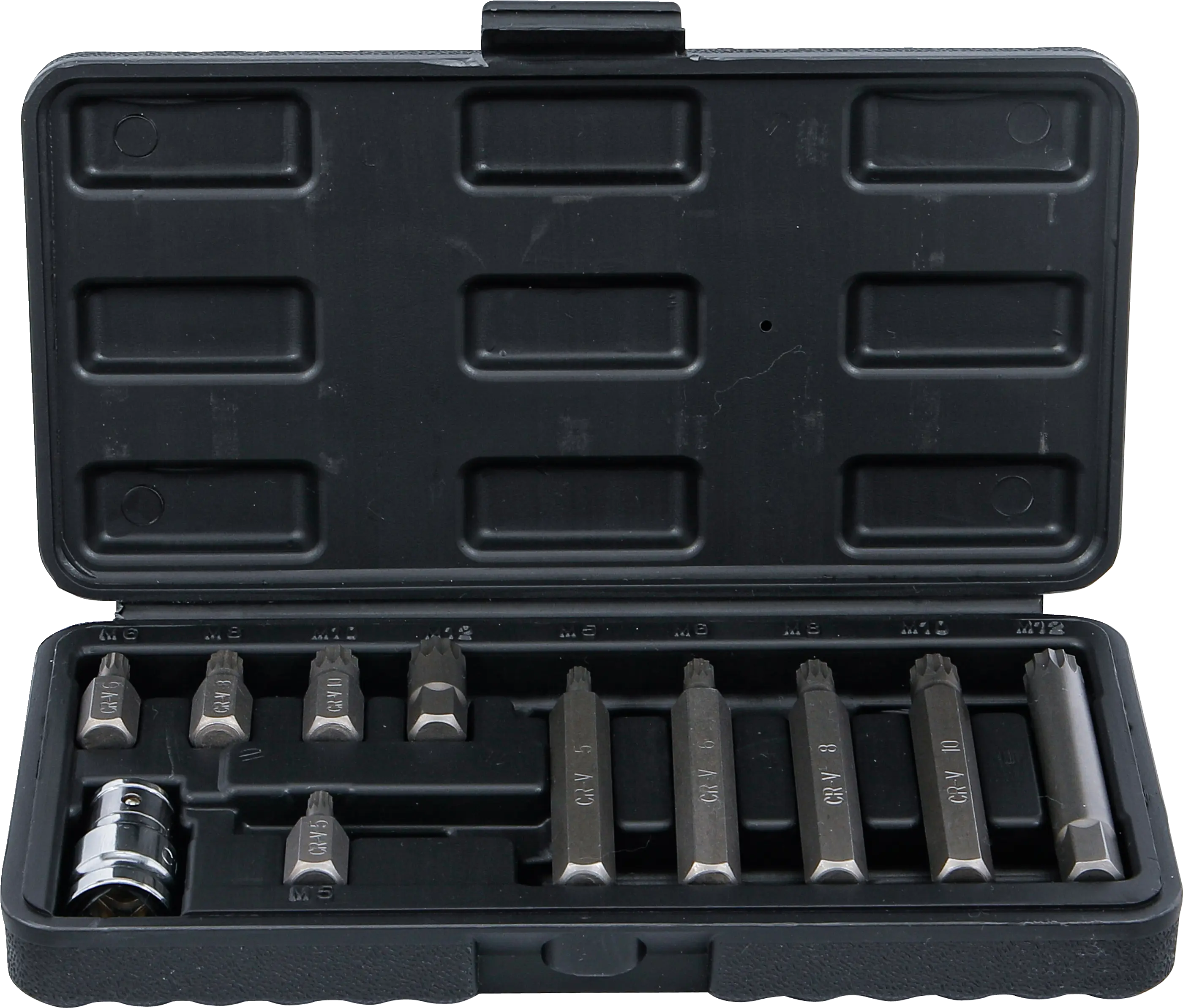 BGS Bit-sæt | 10 mm (3/8") firkantdrev | Spline (XZN) | 11 dele