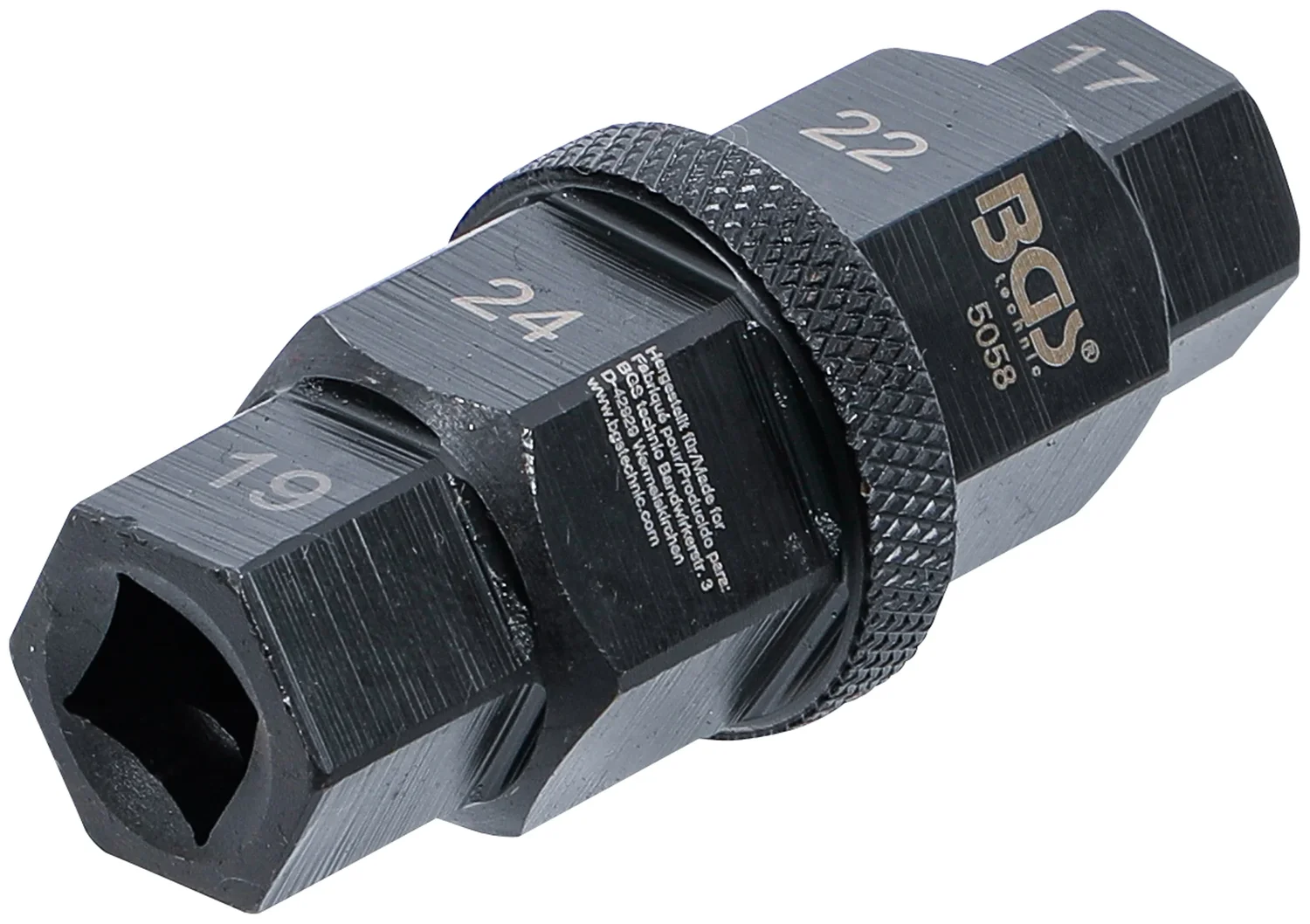 BGS Motorcykel-specialtop | 10 mm (3/8") | 17 - 19 - 22 - 24 mm