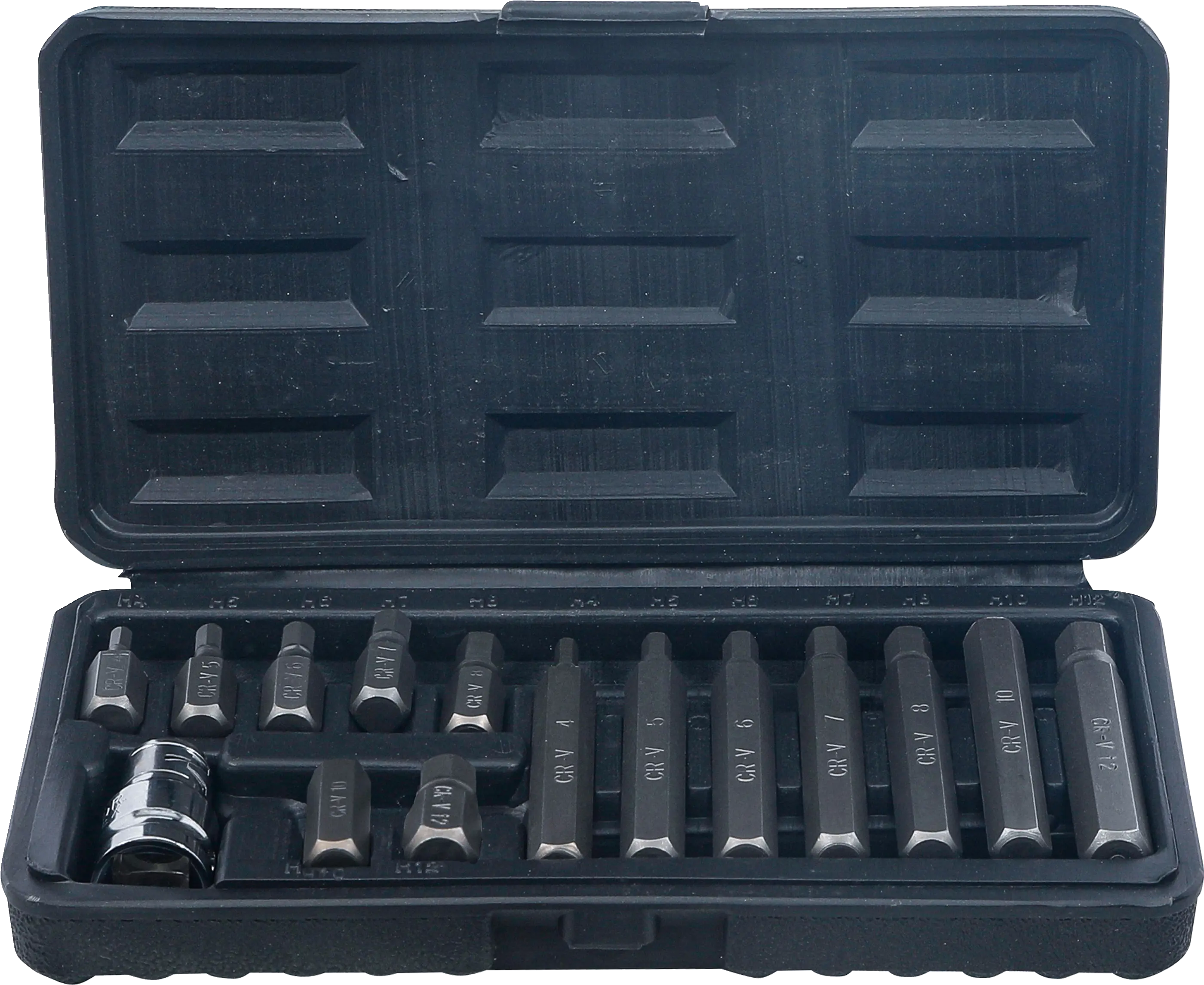 BGS Bit-sæt | 10 mm (3/8") firkantdrev | indvendig sekskant | 15 dele
