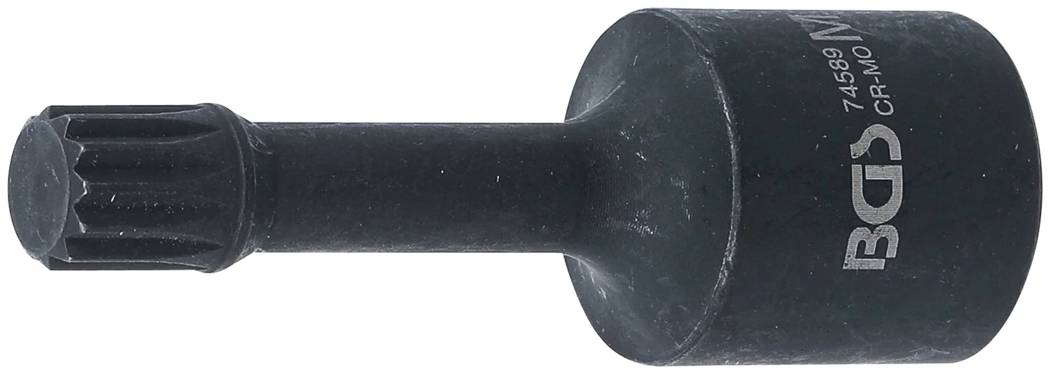 BGS Kraftig special-bittop | længde 72 mm | 12,5 mm (1/2") | indvendig multitand (til XZN) M12 | til VAG