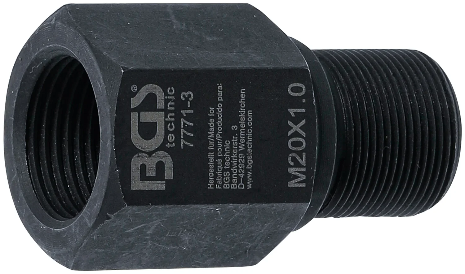 BGS Afmonteringsadapter fra BGS 7771 | M20 x M20 x 49 mm