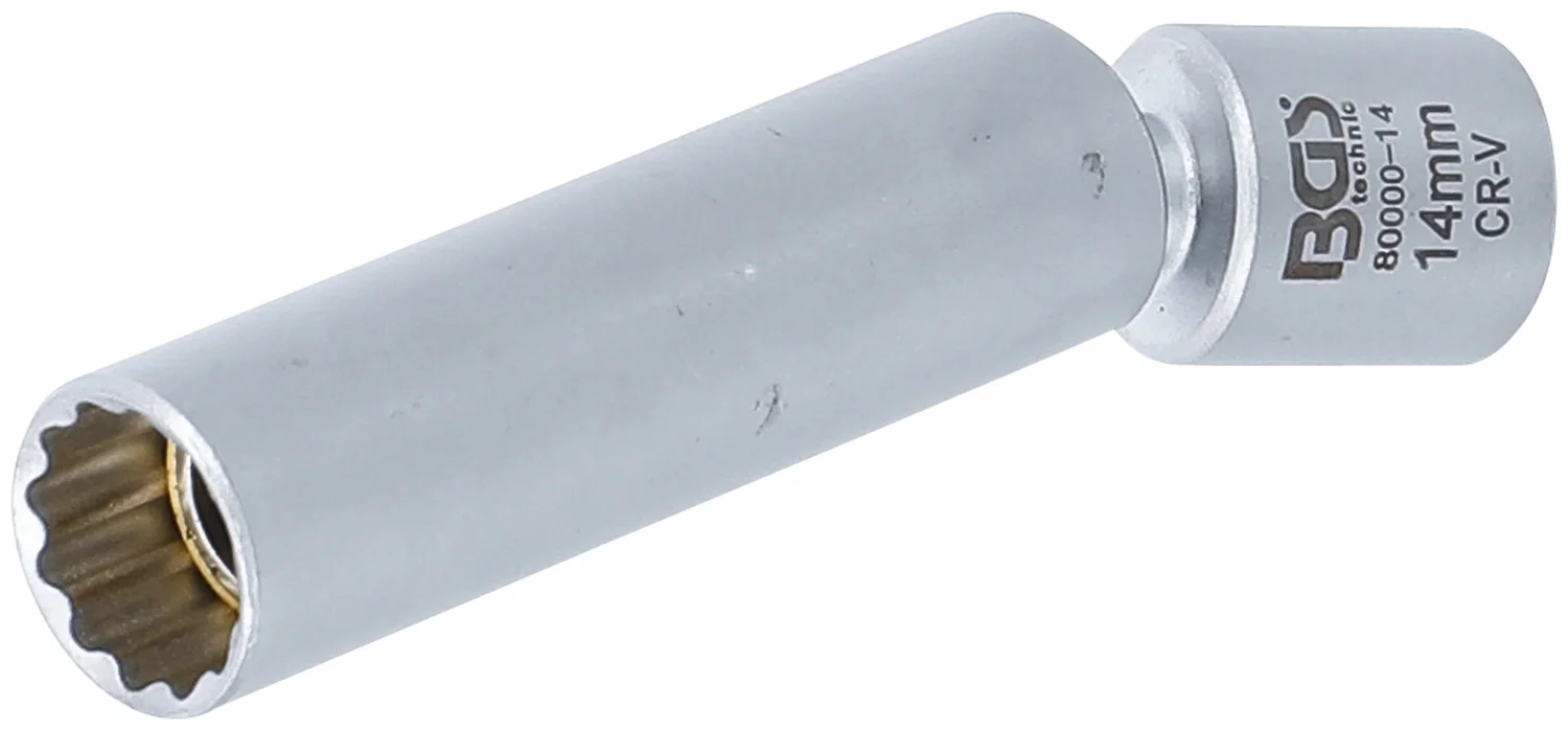 BGS Gløde-og tændrør-sæt med leddelt top | 10 mm (3/8") | 14 mm