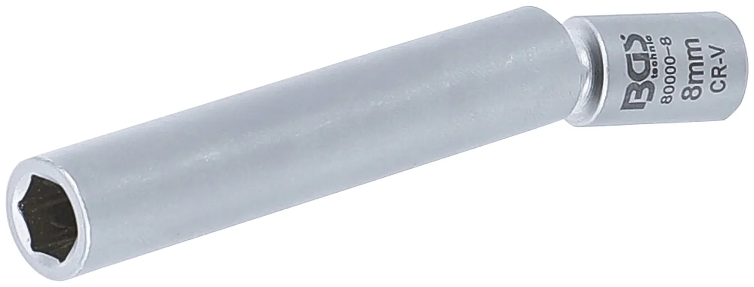 BGS Gløde-og tændrør-sæt med leddelt top | 6,3 mm (1/4") | 8 mm