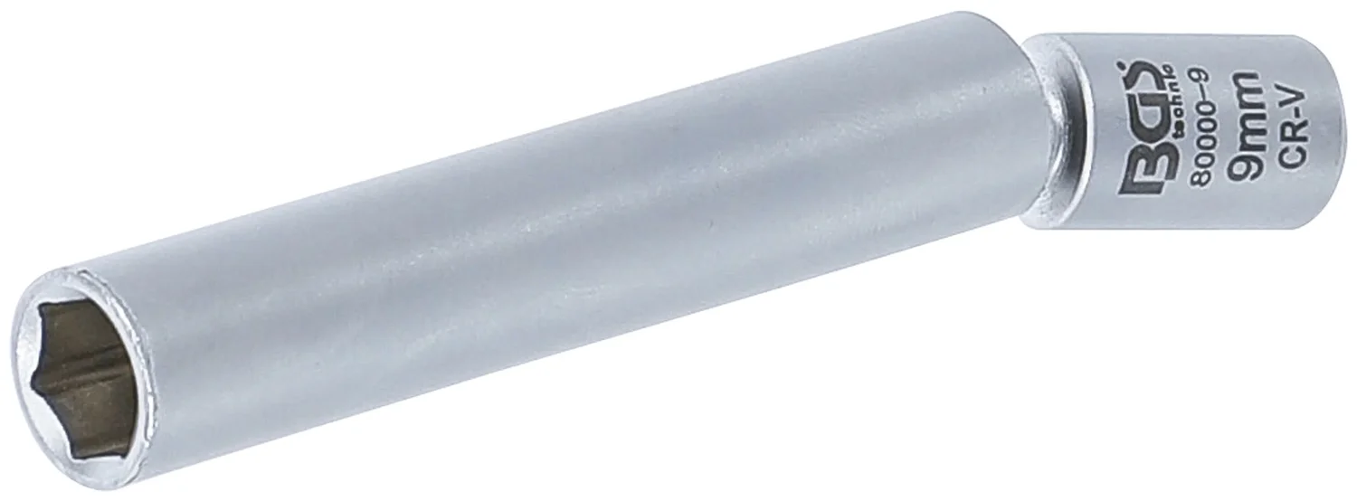 BGS Gløde-og tændrør-sæt med leddelt top | 6,3 mm (1/4") | 9 mm
