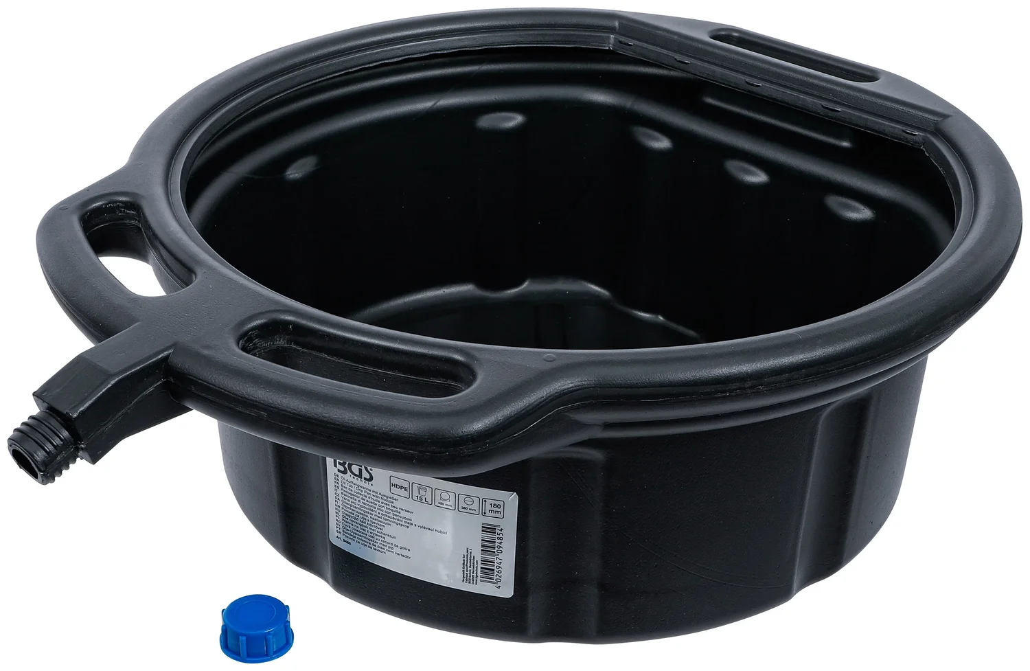 BGS Olieopsamlingskar med tømningsprop | 15 l