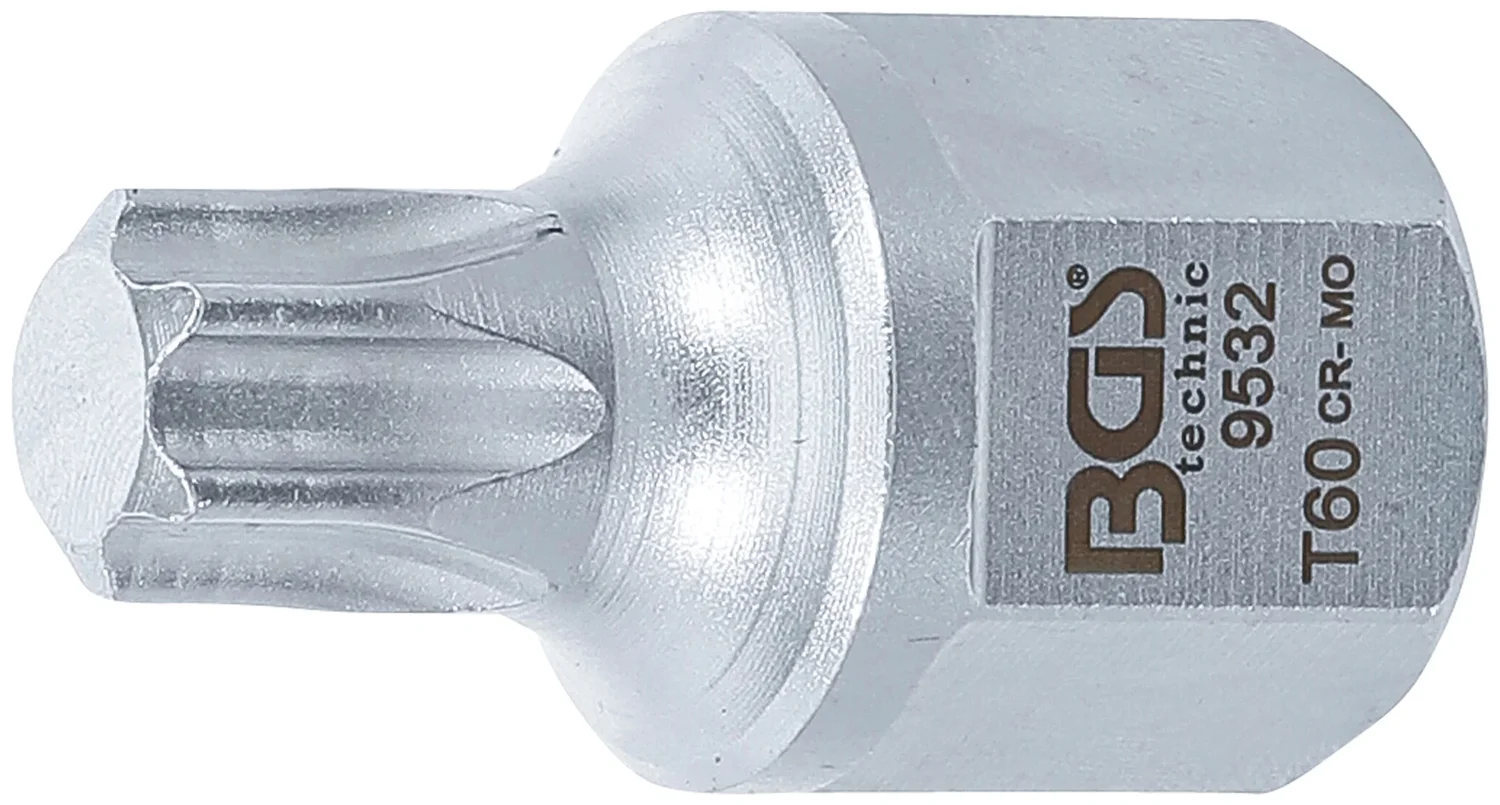 BGS Kileremsbittop | 12,5 mm (1/2") | udvendig sekskant 22 mm | T-profil (til Torx) T60