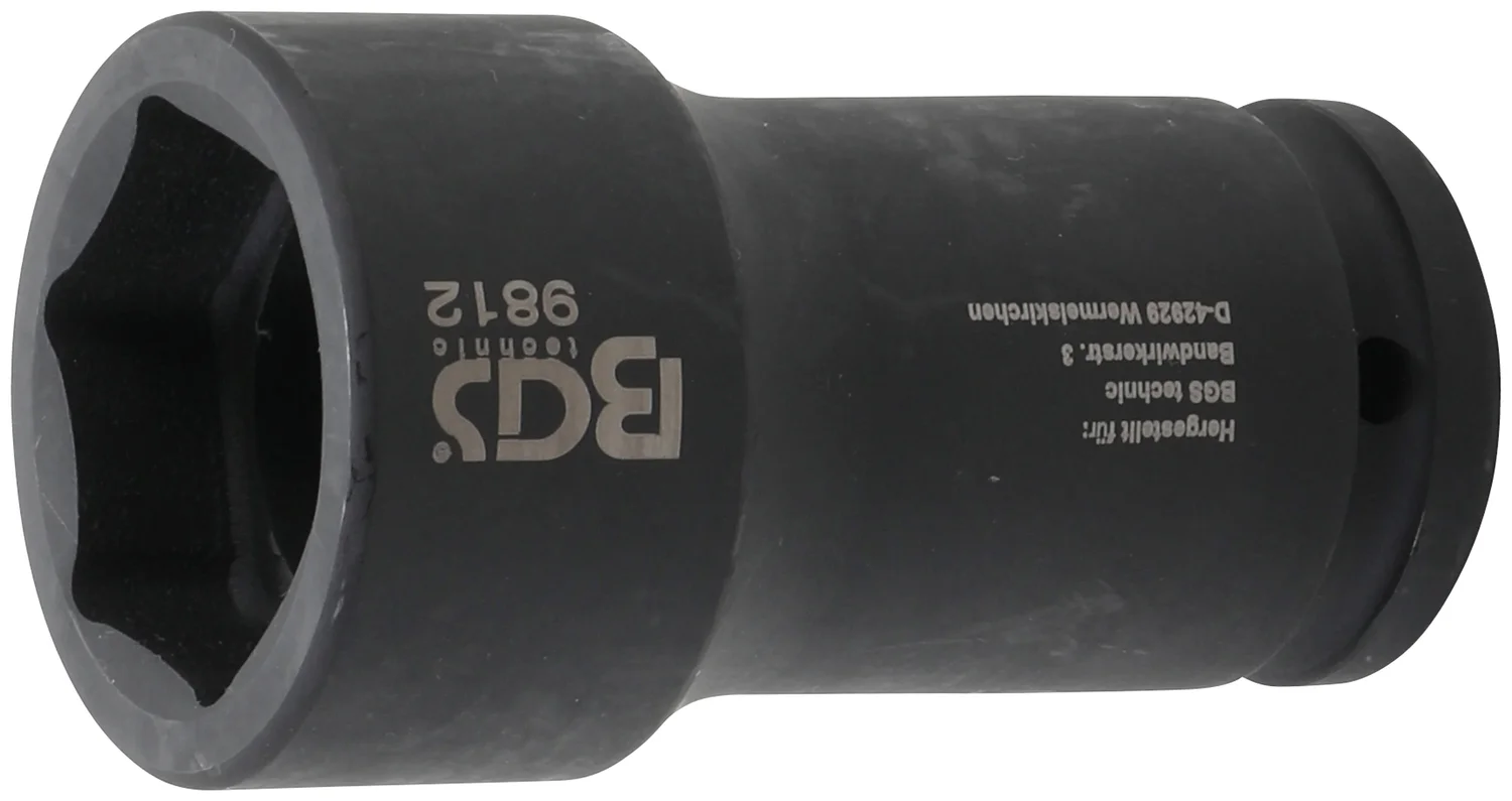 BGS Kraftig topnøgletop sekskant, dyb | 20 mm (3/4") | 38 mm